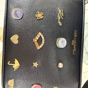 Karl Lagerfeld Black Embellished Clutch